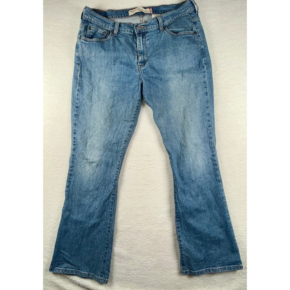 Vintage Levis 515 Jeans Womens 14M Blue Denim Cotton Stretch Nouveau Bootcut Leg